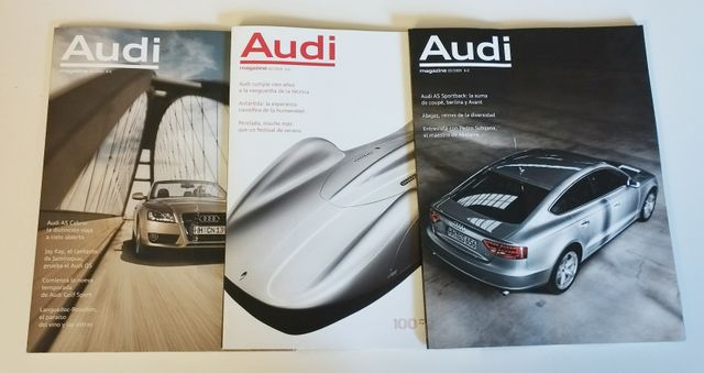 Lote de 3 Revistas Audi Magazine de 2009