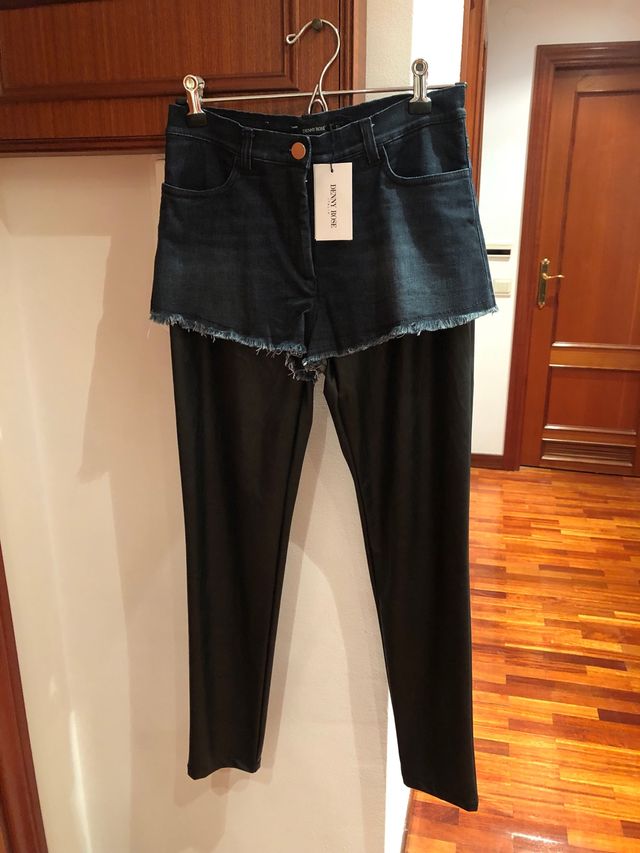 Pantalón leggins piel talla 42 italiana Denny Rose