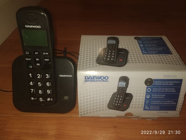 Teléfono inalámbrico nuevo Daewoo Mod. DTD