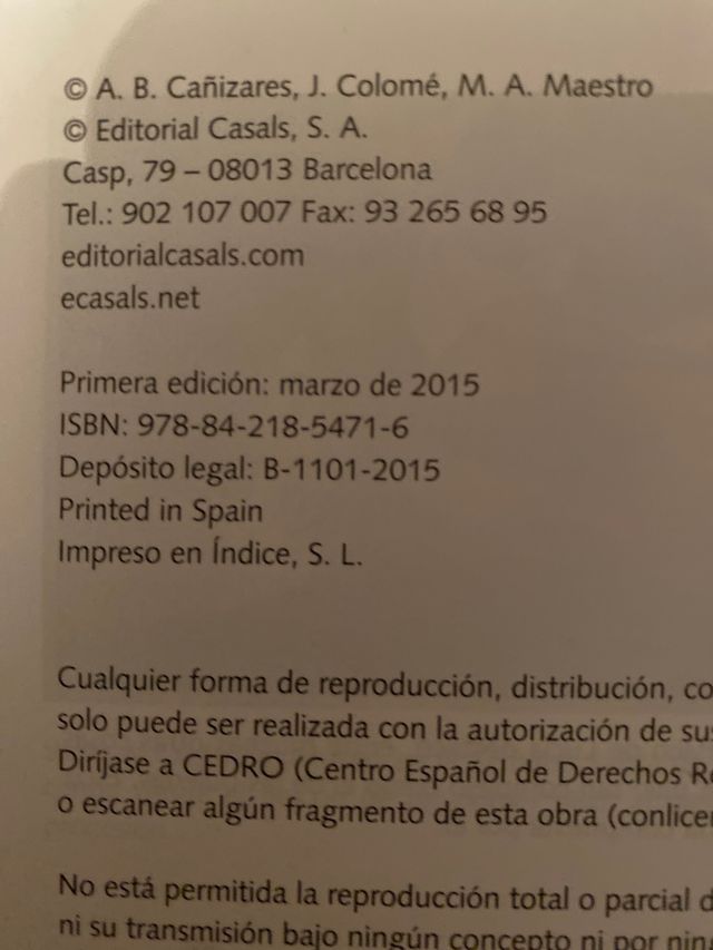 Libro de música II, ESO