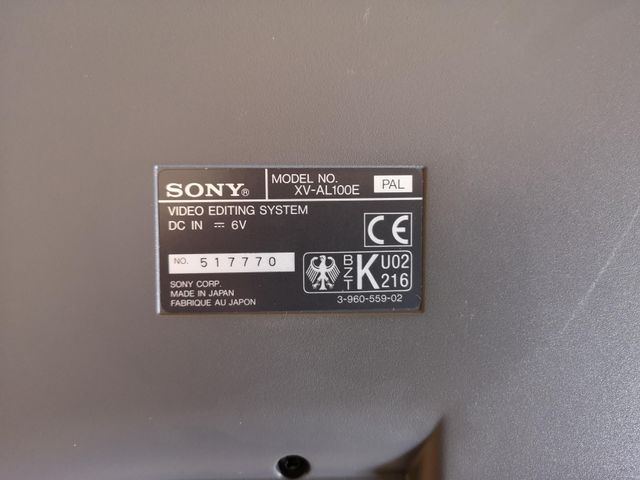 Sistema de edição de video Sony XV-AL100E