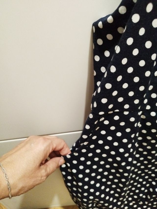 vestido azul marino corto m/l 40