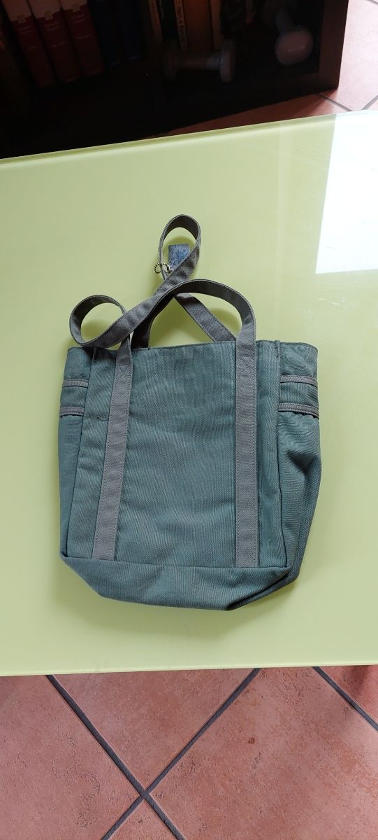 Borsa denim stile militare