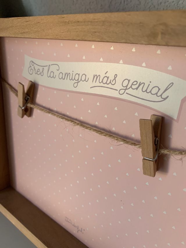 Mr. Wonderful marco de madera