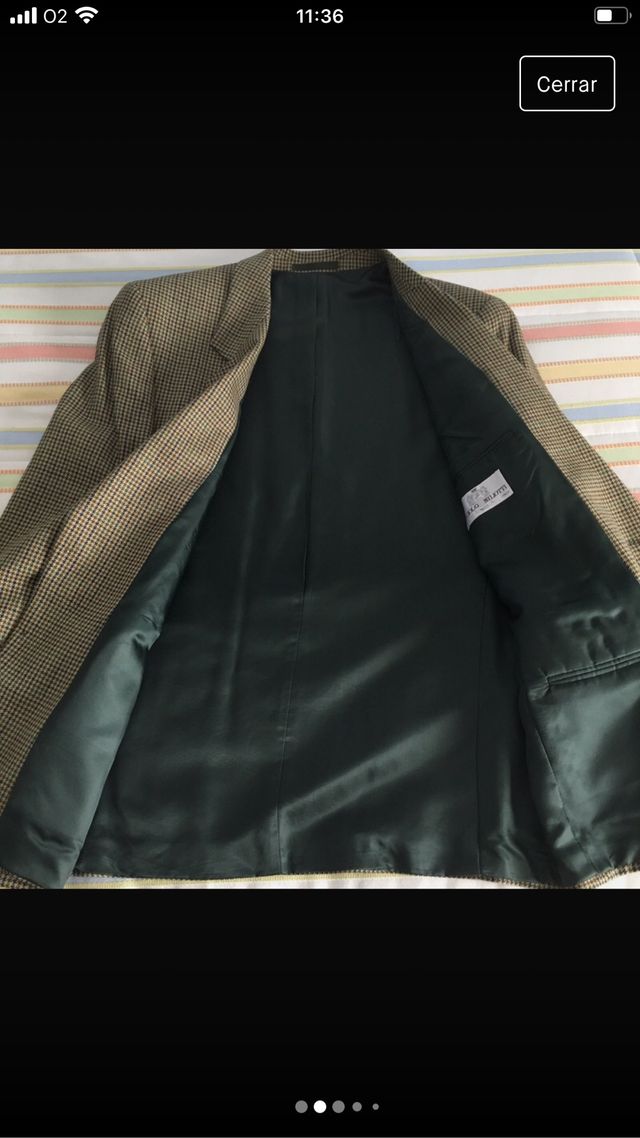 Chaqueta de pata de gallo de El Corte Inglés 