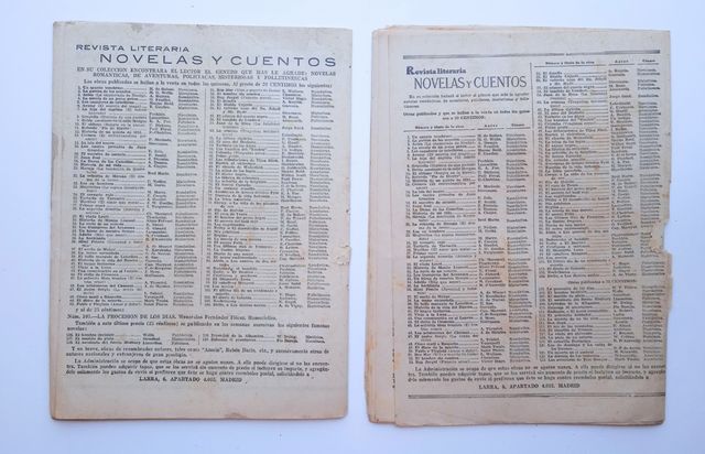 Antiguas Revistas Novelas 1934