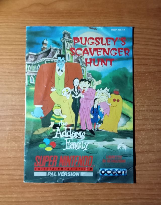 The Addams Family Pugsley scavenger hunt + manual