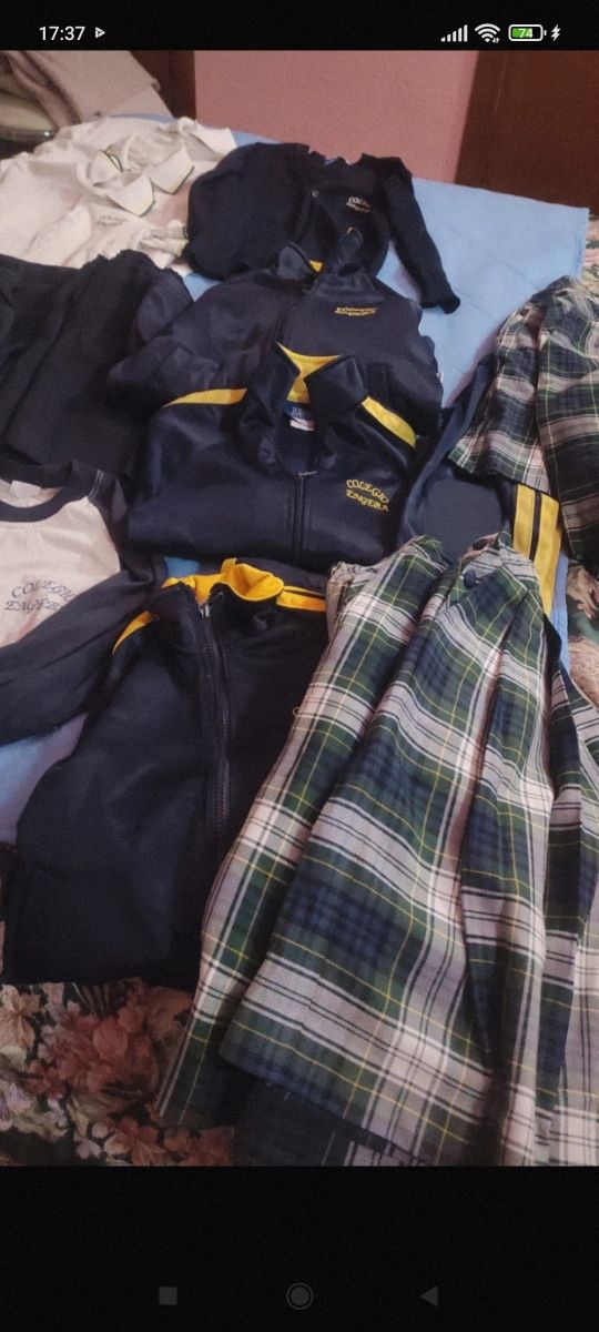 Uniforme colegio Engeba faldas , chandal niño eng