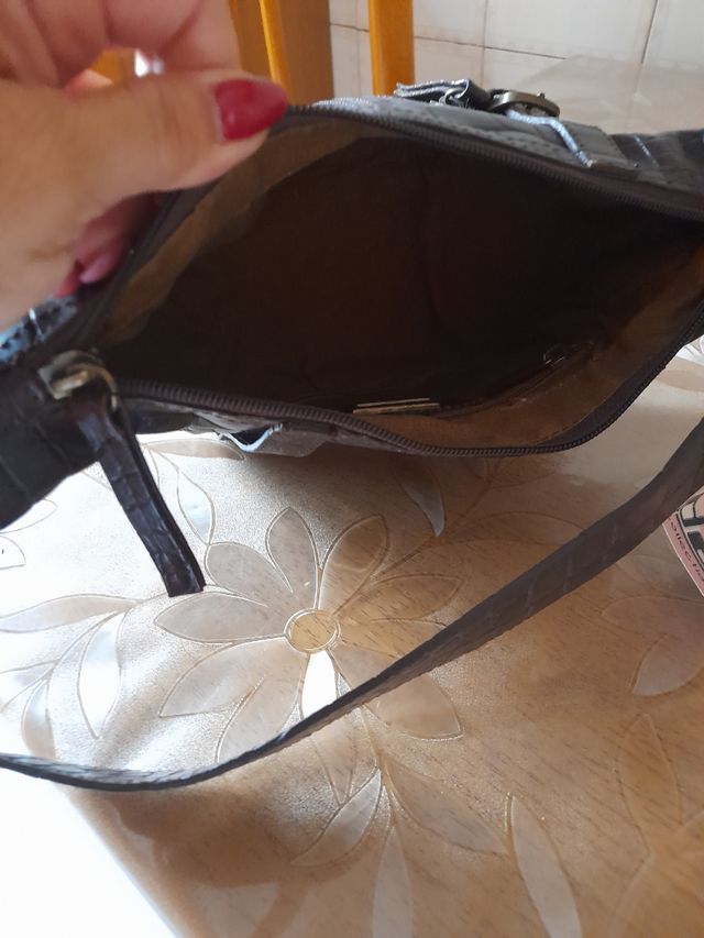 borsa ecopelle marrone