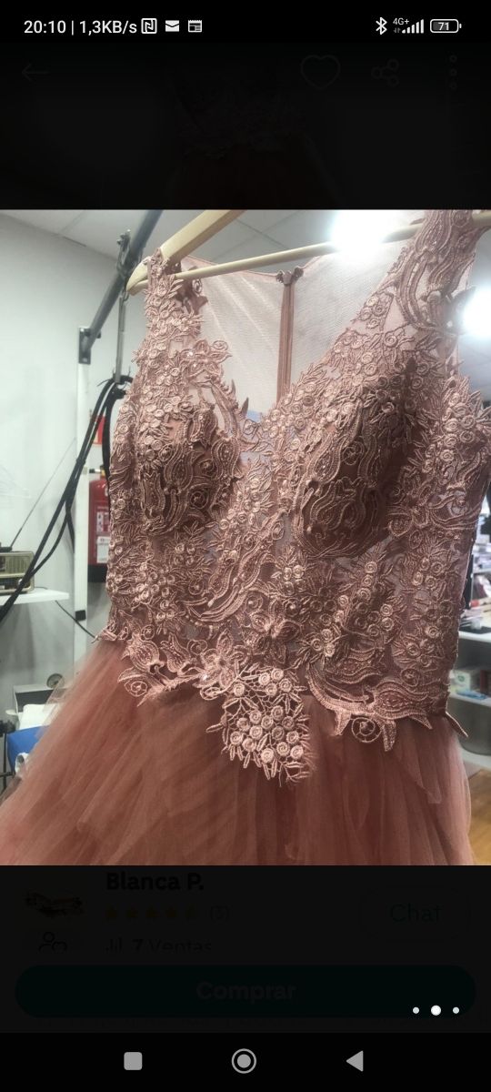 vestido de fiesta o ceremonia