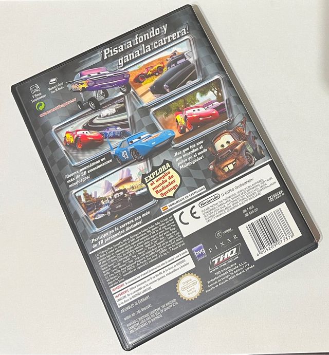 JUEGO NINTENDO HAME CUBE CARS DISNEY PIXAR