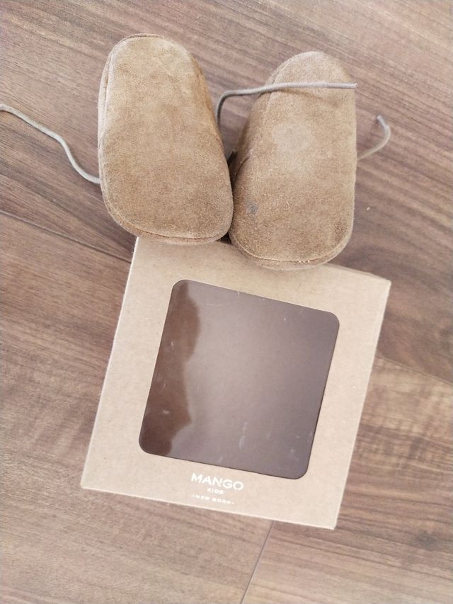 zapato bebé, ante y boreguito t 17/18