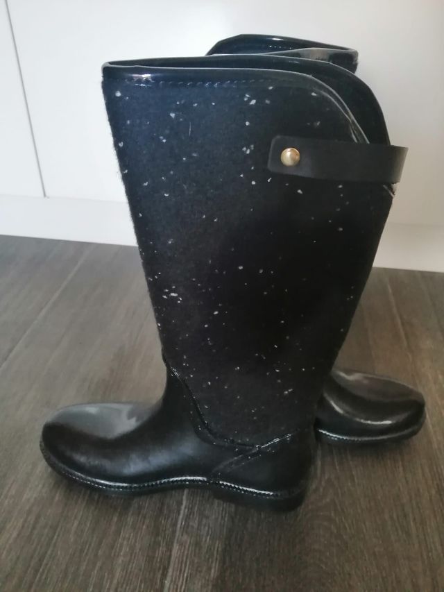 Botas de agua altas de Zara nuevas negras