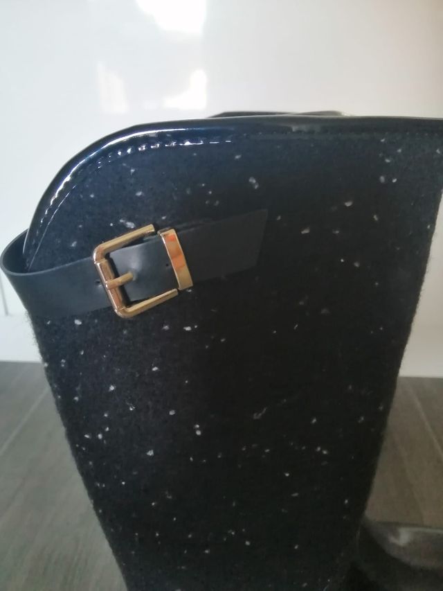 Botas de agua altas de Zara nuevas negras