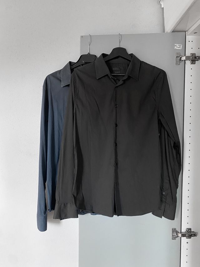 Set due camicie basic slim fit Bershka uomo