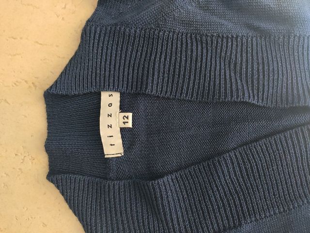 chaqueta azul marino tizzas t. 12