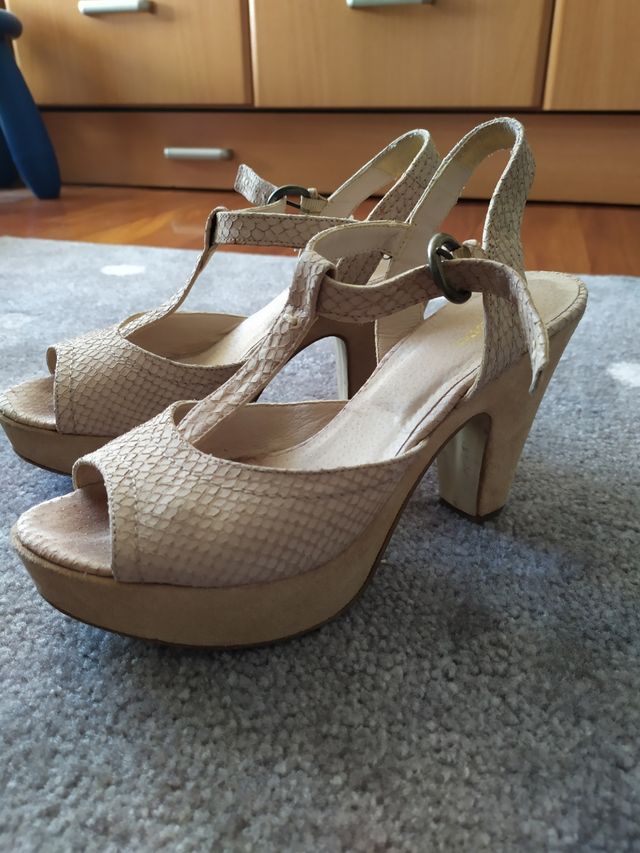 Sandalias plataforma de piel Fosco 38