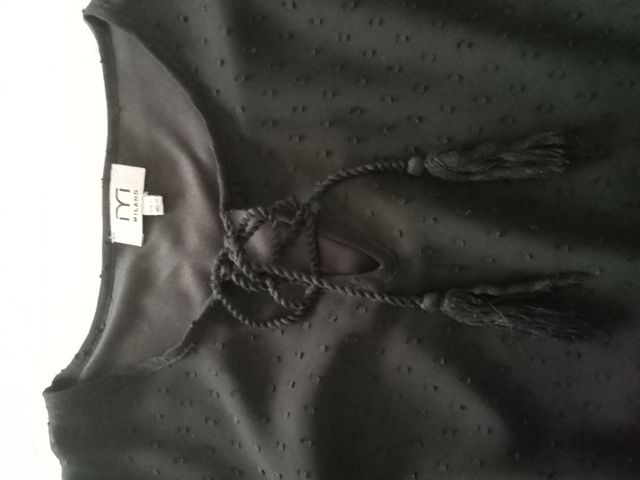 Blusa plumetti negro