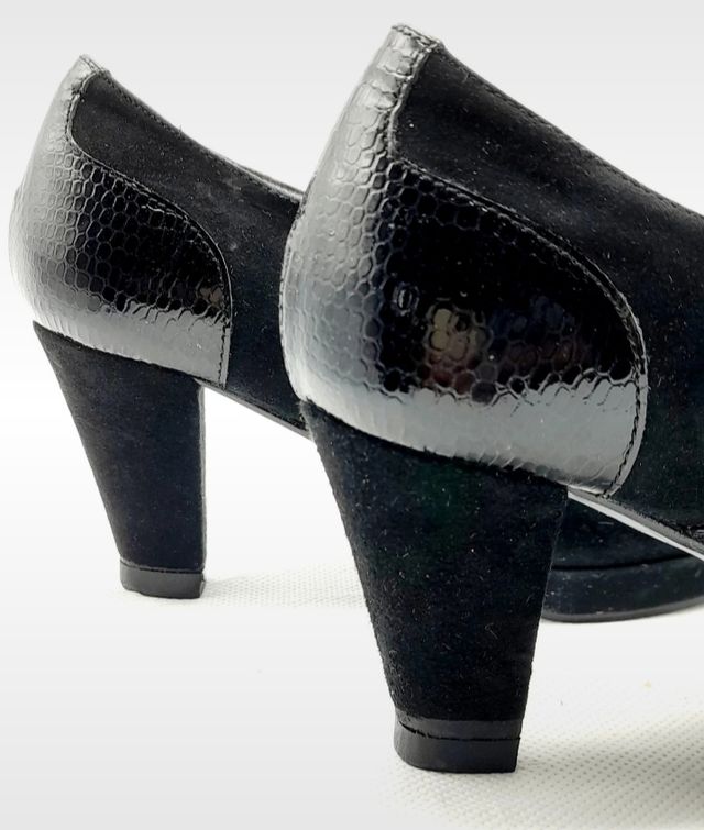 Scarpe donna in camoscio e pelle numero 35