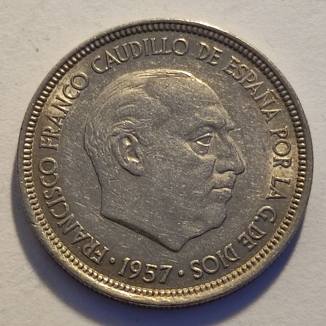 F1 Moneda 5 pesetas Franco 1957 69 EBC