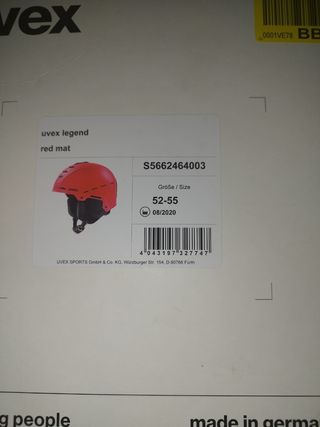 CASCO PARA DEPORTES EN LA NIEVE UVEX LEGENDTALLA M