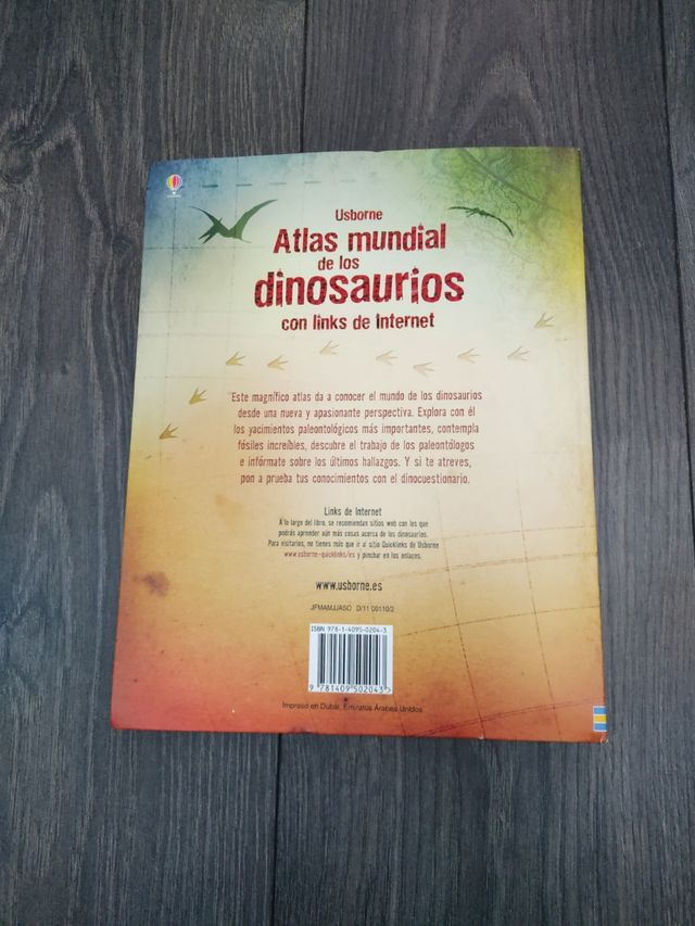 Libro Atlas Mundial De Los Dinosaurios.Nuevo