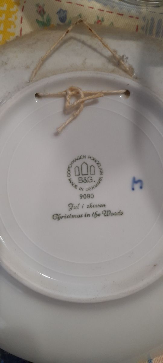 7 piatti  originali natalizi  ceramica Copenaghen