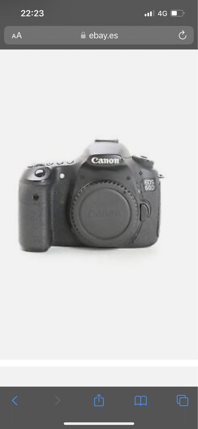 Canon 60d sin apenas disparos