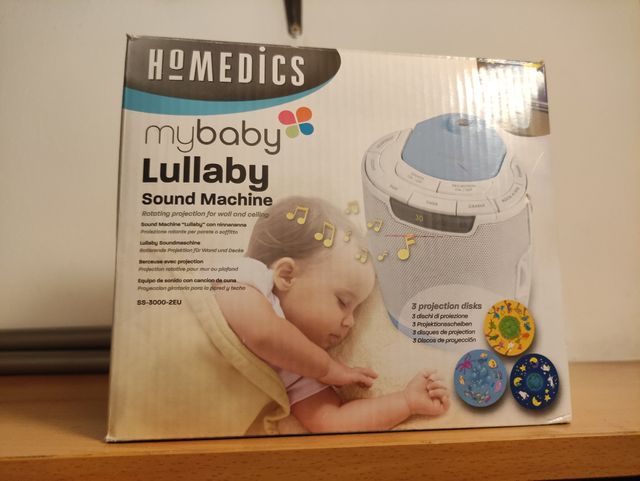 Maquina sonidos y proyector bebe homedics soundspa