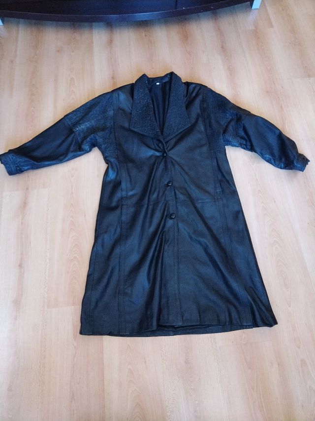 abrigo largo de piel