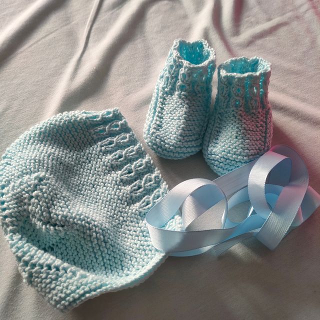 zapatos y capota bebé