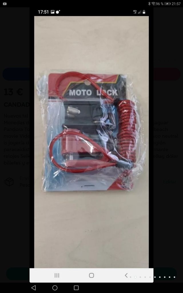 CANDADO, ANTIRROBO BICICLETA PATINETE ETC