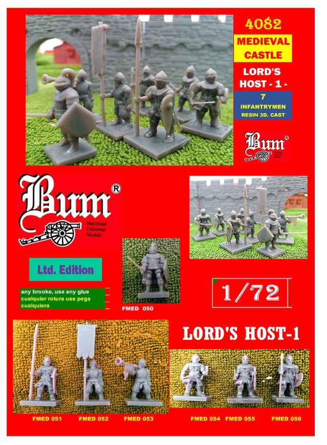 MEDIEVAL, LORD'S HOST-1 7 FIGS FOOT