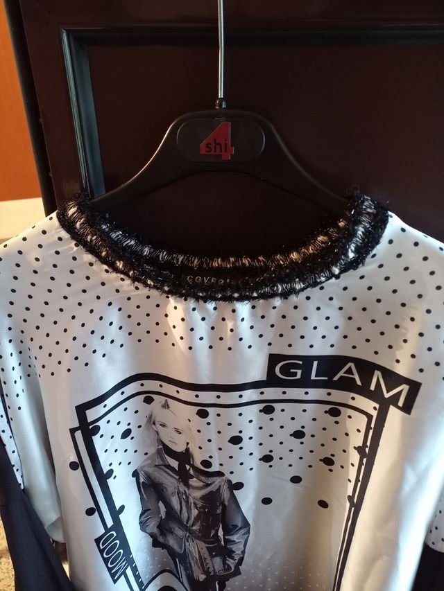 blusa Coveri moda glam
