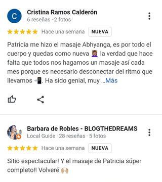 Masaje Relajante Abhyanga. Sesión 90 minutos.