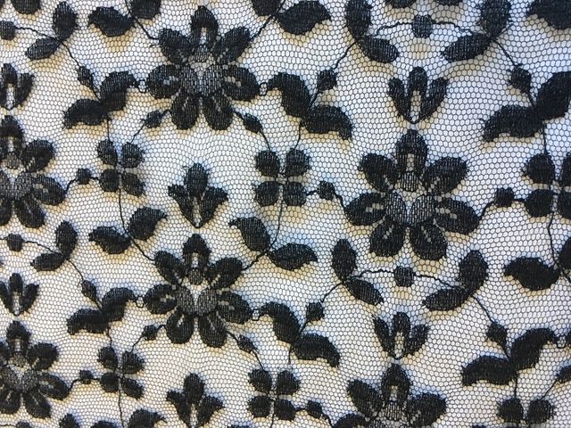 Mantilla negra de chantilly