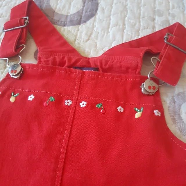 Peto niña rojo Sergent Major talla 8 años