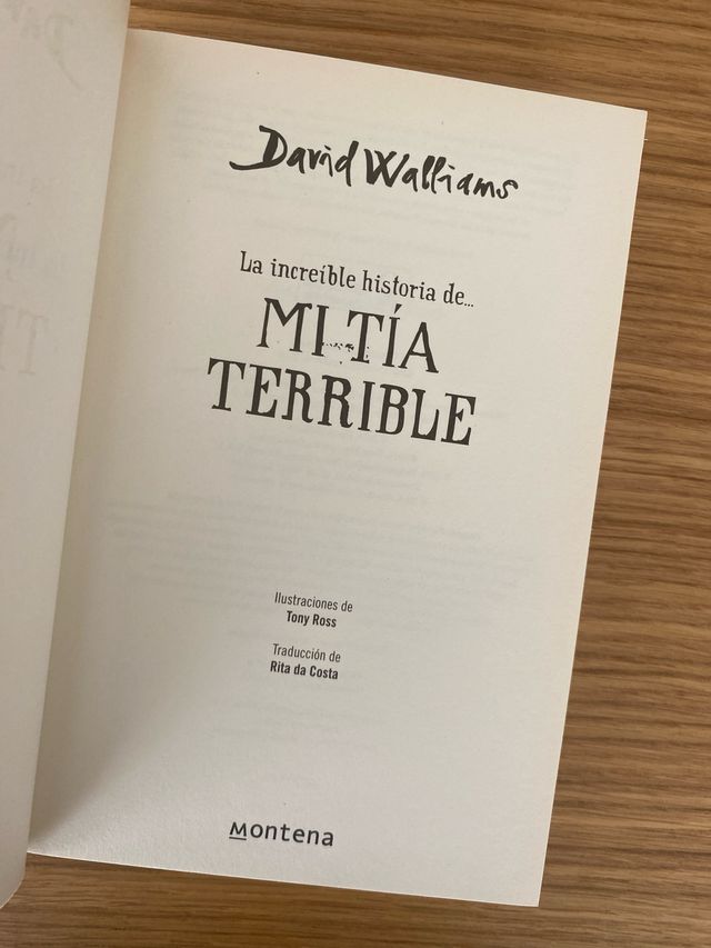"Mi tía terrible". David Walliams (+9 años)