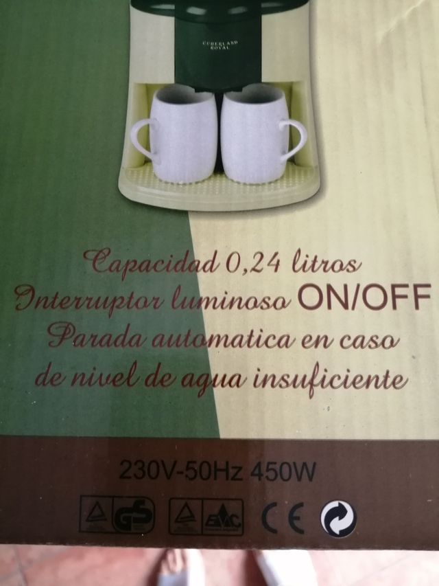 cafetera eléctrica dúo marca Cuberland Royal