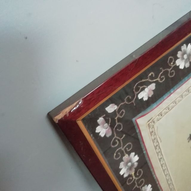 tapiz enmarcado de seda chino 2