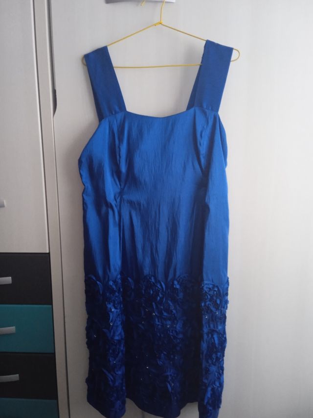 vestido de fiesta azulon oportunidad