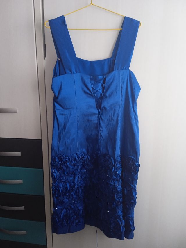 vestido de fiesta azulon oportunidad