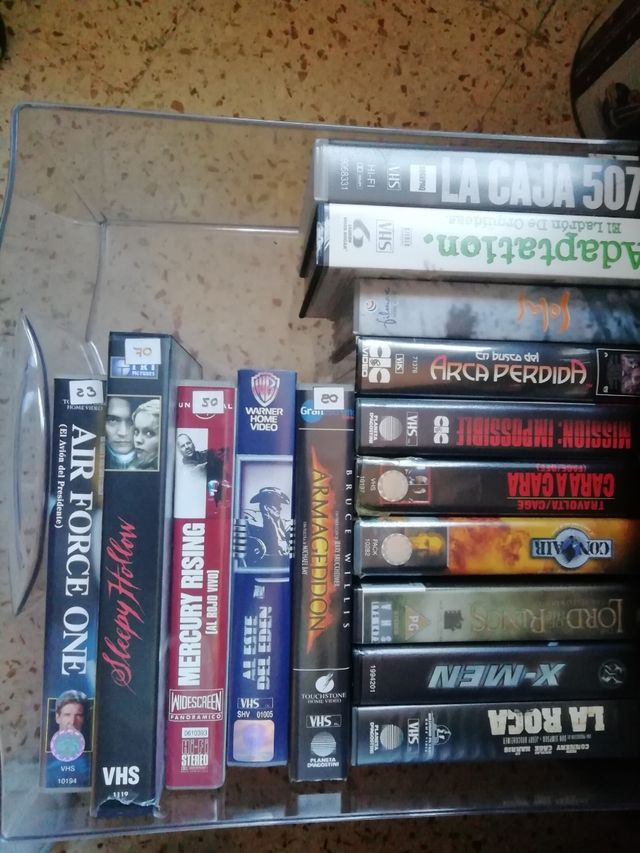 Peliculas en VHS - 2 € la unidad