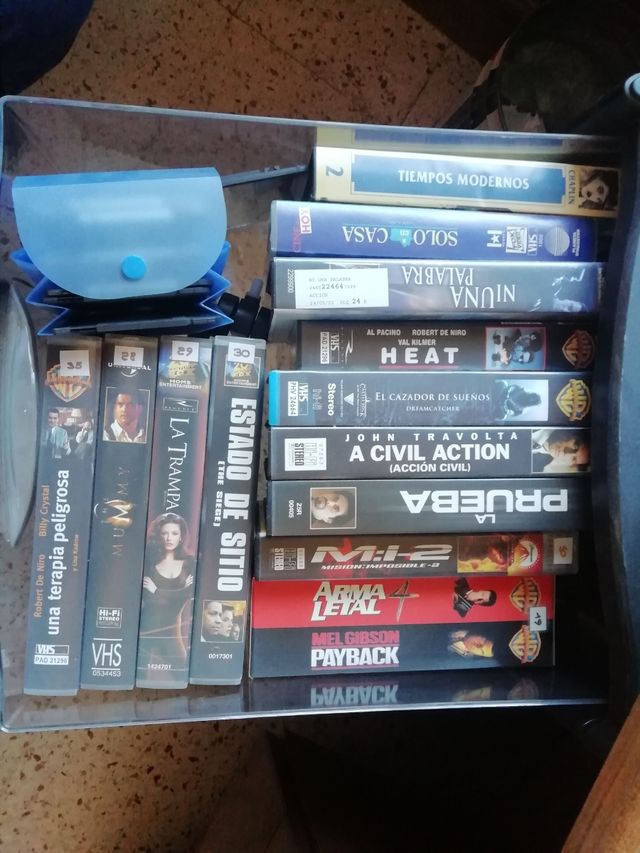 Peliculas en VHS - 2 € la unidad