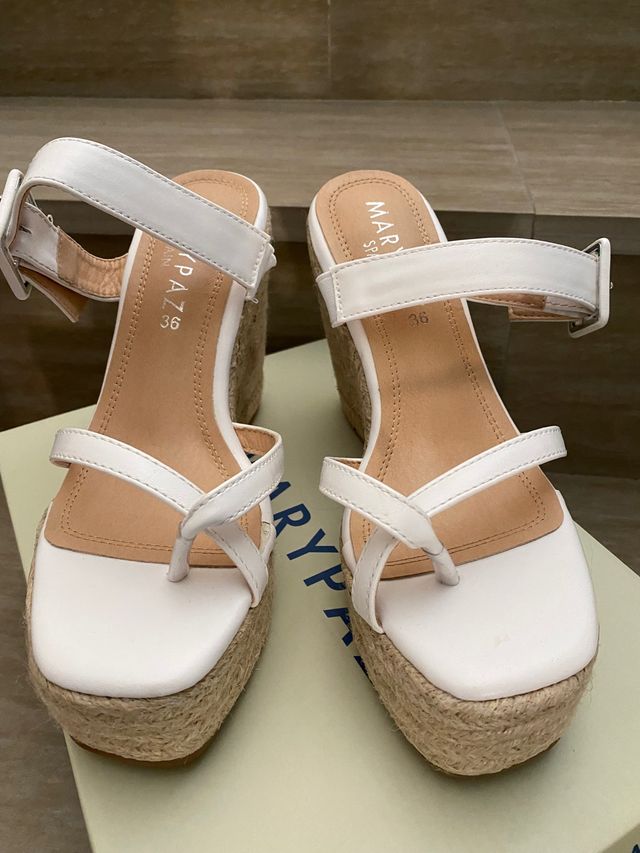 Sandalias Cuña  blancas