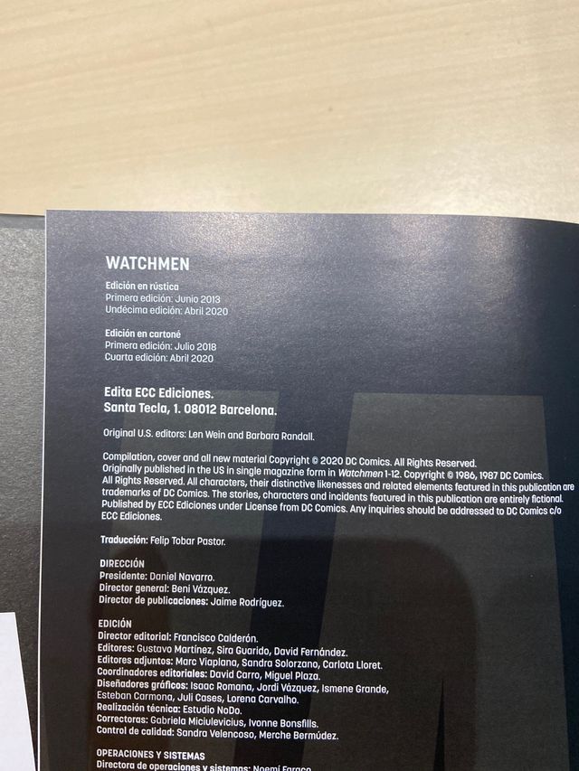 WATCHMEN. Alan Moore & Dave Gibbons