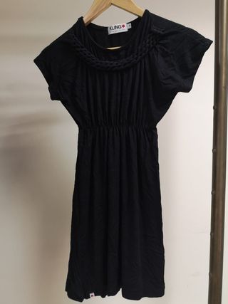 Vestido negro Kling. Talla S