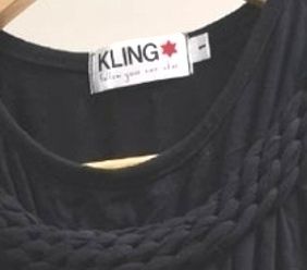Vestido negro Kling. Talla S