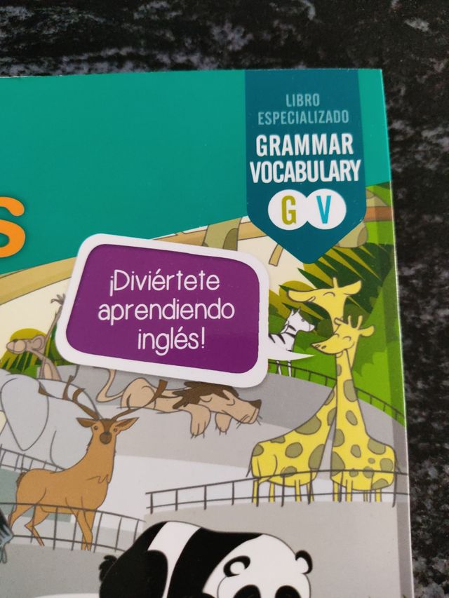 Libro niños CD Mi mundo inglés diviértete aprendie