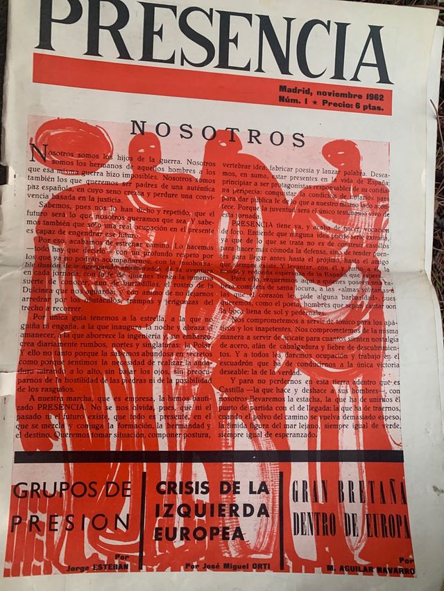 Revistas antiguas presencia 1963